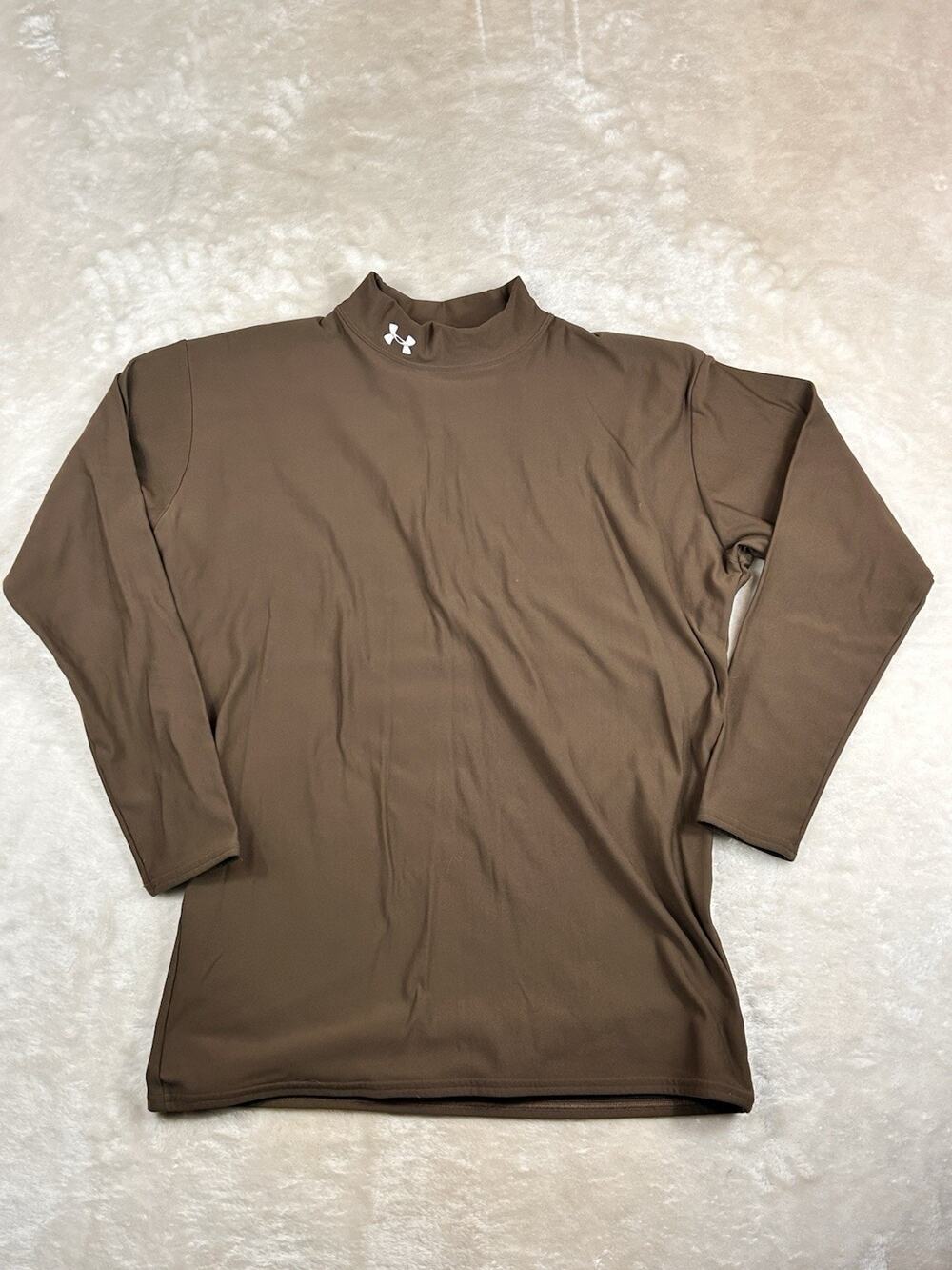 Under Armour Coldgear Compression Shirt Womens 3XL Mock Neck Base Layer Athletic